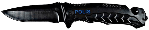 Fällkniv Polis Blå - Svenska Hjältar AB