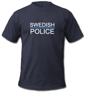Swedish Police t-shirt vit - Svenska Hjältar AB