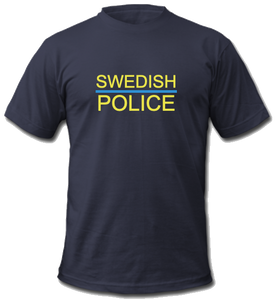 Swedish Police T-shirt Gul - Svenska Hjältar AB