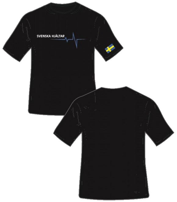 Thin Blue Line Funktions T-Shirt - Svenska Hjältar AB